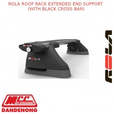 ROLA ROOF RACK SET FITS FORD RANGER - 4D UTE BLACK (EXTENDED)